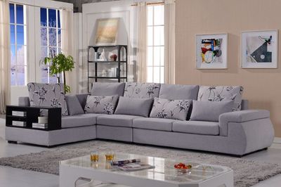 普尼狄現(xiàn)代簡約時尚布藝轉(zhuǎn)角沙發(fā) 大小戶型皆宜，拆洗設(shè)計更貼心